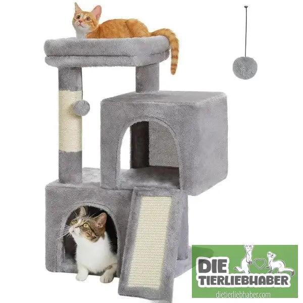 Kratzbaum - Gray / 77X40CM - Flauschiger Liegeplatz für Hund Katzen F