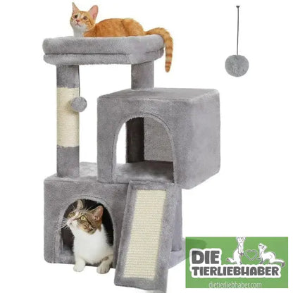 Kratzbaum - Gray / 77X40CM - Flauschiger Liegeplatz für Hund Katzen F