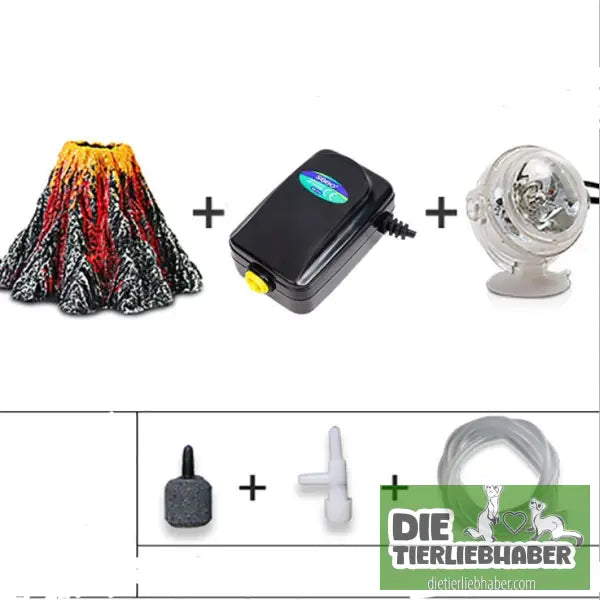 Kreatives Vulkan-Aquarium-Dekorations-Set - EU - Aquaristik