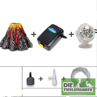 Kreatives Vulkan-Aquarium-Dekorations-Set - EU - Aquaristik