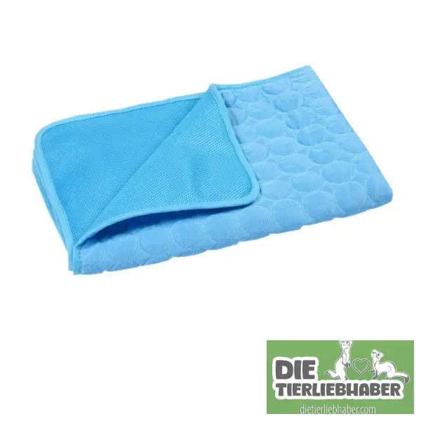 Kühlmatte für Hunde. Kühlkissen für Haustiere - Blue / L - Flauschiger Liegeplatz für Hund Katzen F