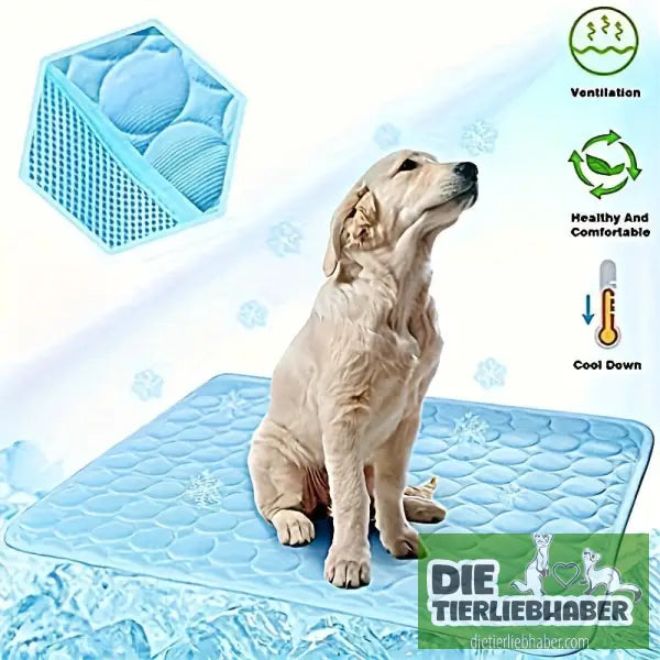 Kühlmatte für Hunde. Kühlkissen für Haustiere - Flauschiger Liegeplatz für Hund Katzen F
