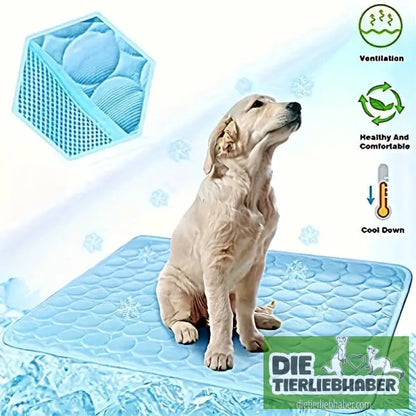 Kühlmatte für Hunde. Kühlkissen für Haustiere - Flauschiger Liegeplatz für Hund Katzen F