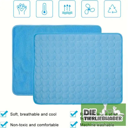 Kühlmatte für Hunde. Kühlkissen für Haustiere - Flauschiger Liegeplatz für Hund Katzen F