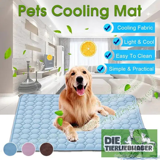 Kühlmatte für Hunde. Kühlkissen für Haustiere - Flauschiger Liegeplatz für Hund Katzen F