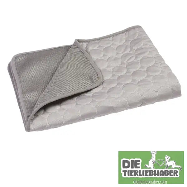 Kühlmatte für Hunde. Kühlkissen für Haustiere - Gray / L - Flauschiger Liegeplatz für Hund Katzen F