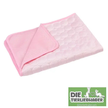 Kühlmatte für Hunde. Kühlkissen für Haustiere - Pink / L - Flauschiger Liegeplatz für Hund Katzen F