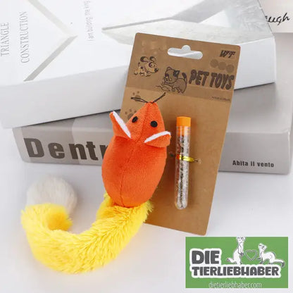 Langschwänzige Maus-Katzenspielzeuge - Orange - Spielzeug