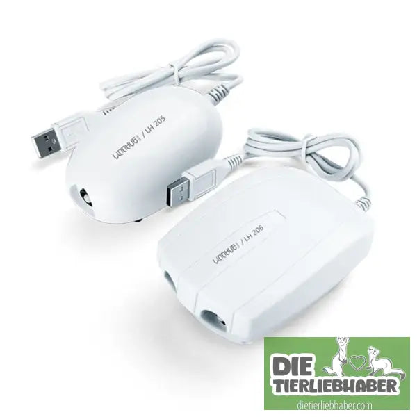 Mini-Aquarium-Kompressor / Luftpumpe mit Ein- oder Doppel-Ausgang für Sauerstoffversorgung - White / Aeration pump