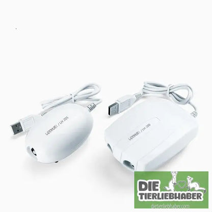 Mini-Aquarium-Kompressor / Luftpumpe mit Ein- oder Doppel-Ausgang für Sauerstoffversorgung - White / Aeration pump