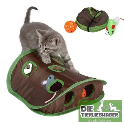 Niedliches interaktives Versteckspiel für Katzen - Green - Spielzeug