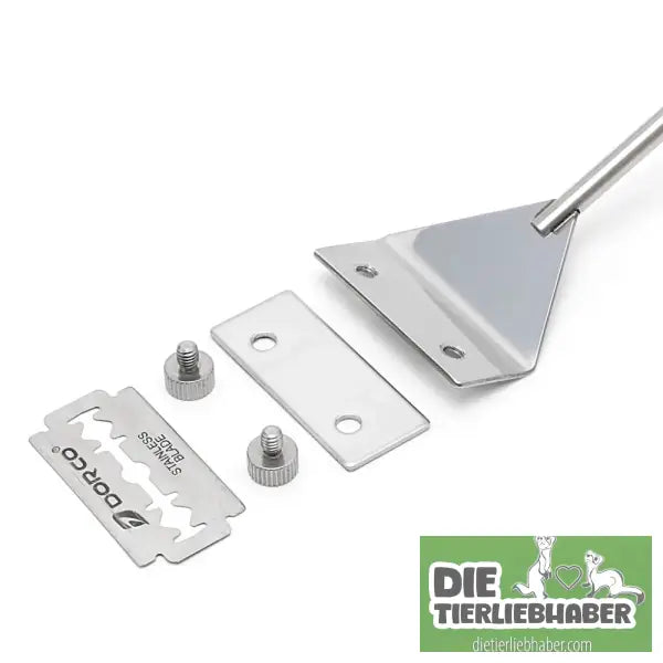 OOTDTY Aquarium Glass Fish Tank Stainless Steel Coralline Algae Scraper Blade Cleaner - Aquaristik