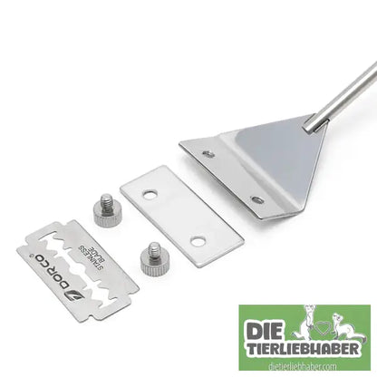 OOTDTY Aquarium Glass Fish Tank Stainless Steel Coralline Algae Scraper Blade Cleaner - Aquaristik