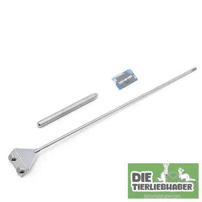 OOTDTY Aquarium Glass Fish Tank Stainless Steel Coralline Algae Scraper Blade Cleaner - type Two sections / L