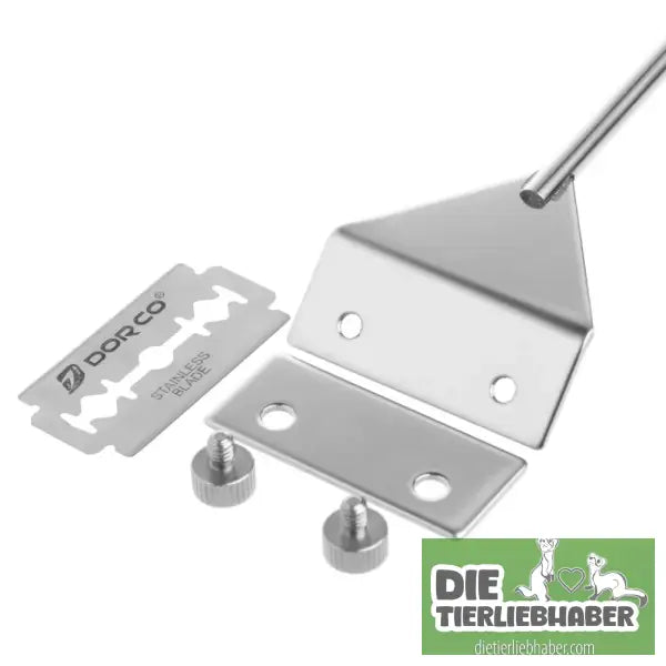 OOTDTY Aquarium Glass Fish Tank Stainless Steel Coralline Algae Scraper Blade Cleaner - Aquaristik