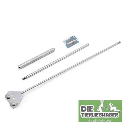 OOTDTY Aquarium Glass Fish Tank Stainless Steel Coralline Algae Scraper Blade Cleaner - type Three sections / L