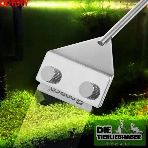 OOTDTY Aquarium Glass Fish Tank Stainless Steel Coralline Algae Scraper Blade Cleaner - Aquaristik