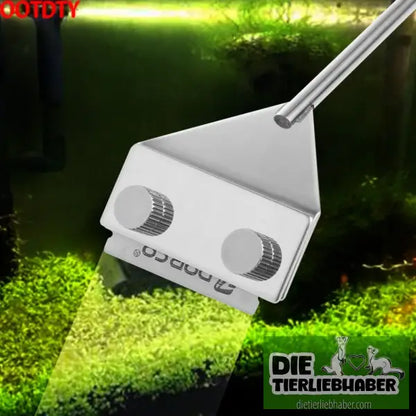 OOTDTY Aquarium Glass Fish Tank Stainless Steel Coralline Algae Scraper Blade Cleaner - Aquaristik