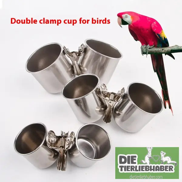 Outdoor Vogelfutterspender aus Edelstahl - Tierbedarf