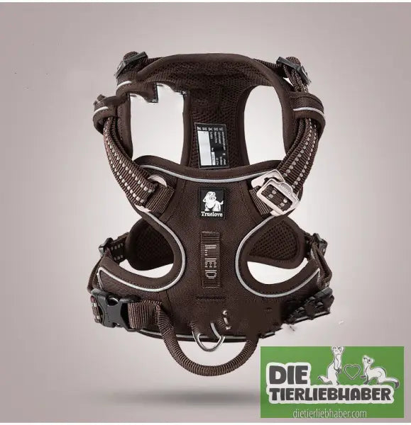 Das perfekte Hundegeschirr für kleine und große Hunde - Brown / L - Hundegeschirr