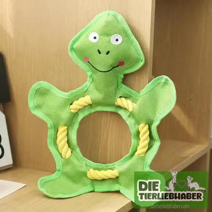Plüsch-Haustierspielzeug für große mittlere und kleine Hunde - Round Rope Turtle / 33x25CM - Kauspielzeug für Hunde