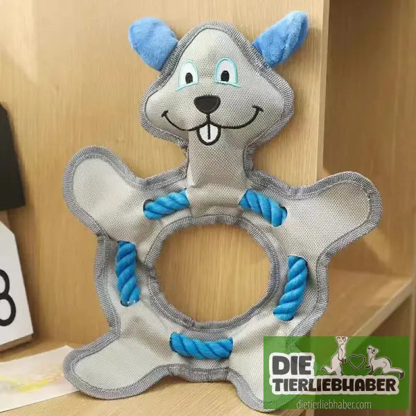 Plüsch-Haustierspielzeug für große mittlere und kleine Hunde - Round Rope Mouse / 33x25CM - Kauspielzeug für Hunde