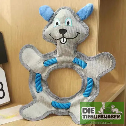 Plüsch-Haustierspielzeug für große mittlere und kleine Hunde - Round Rope Mouse / 33x25CM - Kauspielzeug für Hunde