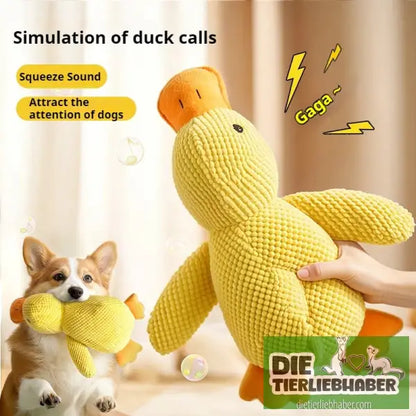 Plüschente kann quaken und beruhigt den Hund - Spielzeug