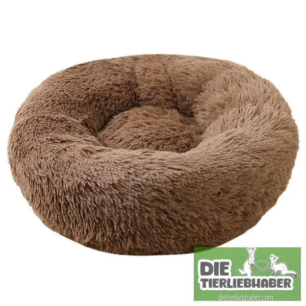 Plüschkissen für Tiere (60 cm Durchmesser) - geometric blue / 60cm - Schlafplatz