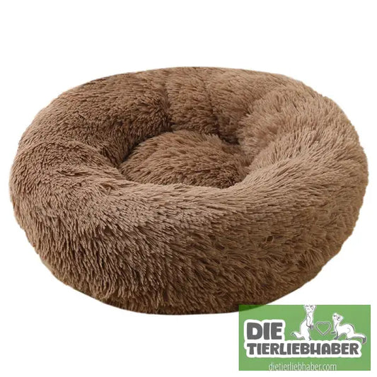 Plüschkissen für Tiere (60 cm Durchmesser) - geometric blue / 60cm - Schlafplatz