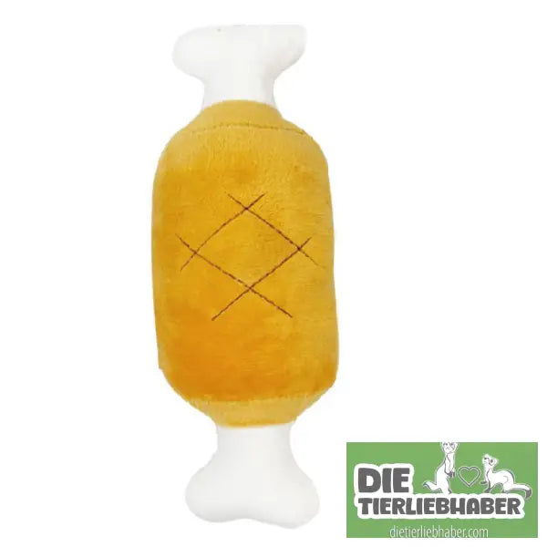 Pommes-Frites-Burger-Haustier-Plüsch-Soundspielzeug - Double Headed Chicken Legs - Kauspielzeug für Hunde