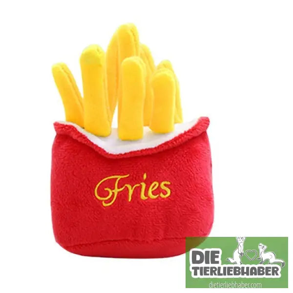 Pommes-Frites-Burger-Haustier-Plüsch-Soundspielzeug - Fries - Kauspielzeug für Hunde