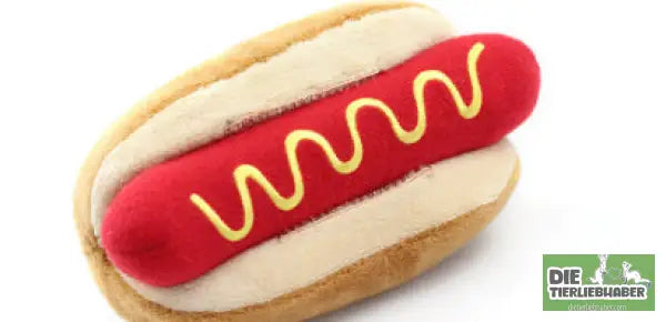 Pommes-Frites-Burger-Haustier-Plüsch-Soundspielzeug - Hot dog - Kauspielzeug für Hunde