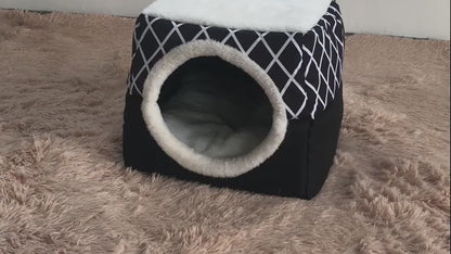 4 Jahreszeitenschlafplatz für Kleine Hunde Katzen Frettchen und Co.