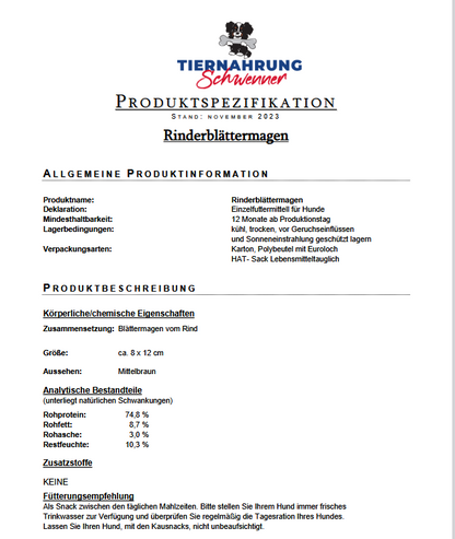 Rinderblättermagen