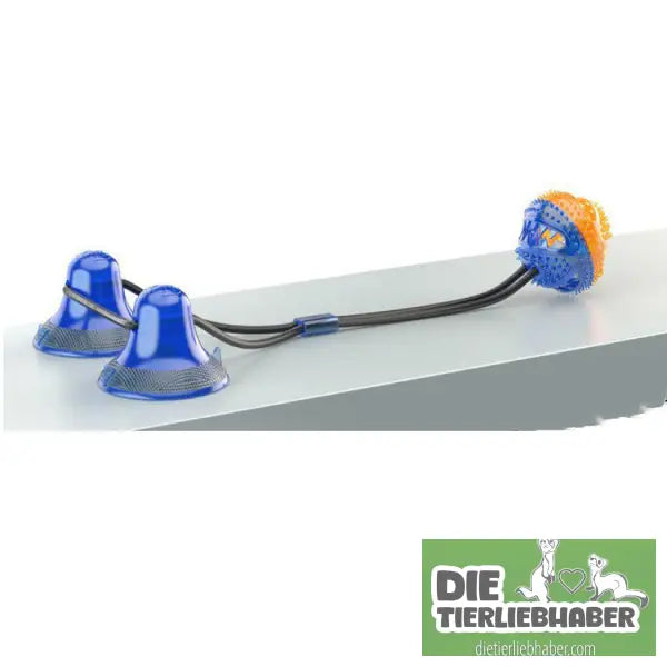 Saugnapf-Haustierspielzeug - Blue orange - Kauspielzeug für Hunde