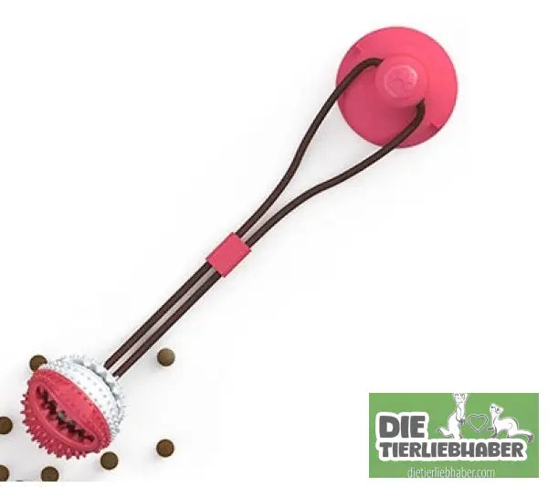 Saugnapf-Haustierspielzeug - Red ball - Kauspielzeug für Hunde