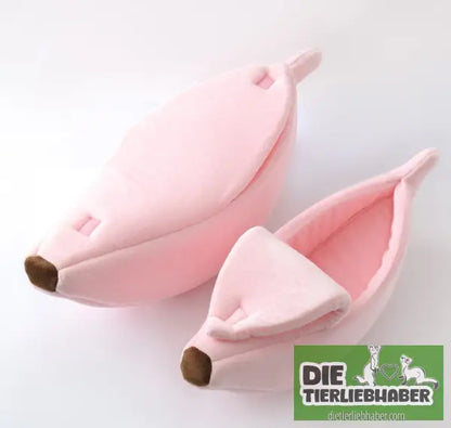Schlafhöhle in Bananenform - Kuschelhöhle für kleine Hunde Katzen Fre