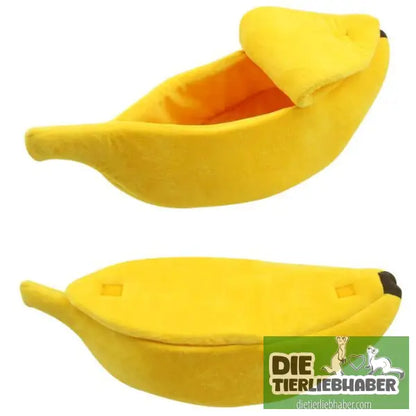 Schlafhöhle in Bananenform - Kuschelhöhle für kleine Hunde Katzen Fre