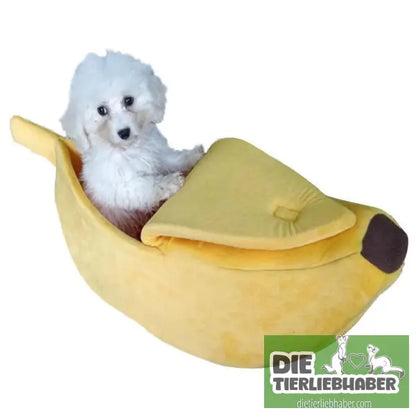 Schlafhöhle in Bananenform - L - Kuschelhöhle für kleine Hunde Katzen Fre