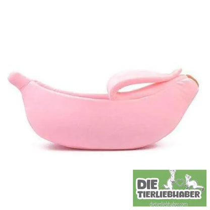 Schlafhöhle in Bananenform - Pink L - Kuschelhöhle für kleine Hunde Katzen Fre