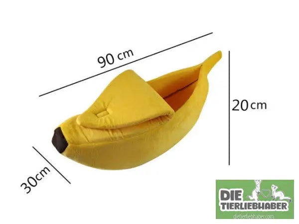 Schlafhöhle in Bananenform - XL - Kuschelhöhle für kleine Hunde Katzen Fre
