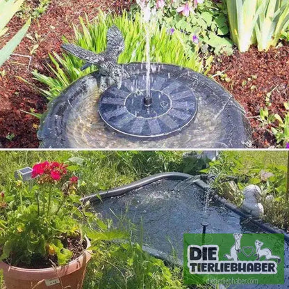 Solar‑Teichbelüftungs‑Fountain - 16cm Polycrystalline Blue - Teichzubehör