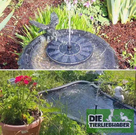 Solar‑Teichbelüftungs‑Fountain - 16cm Polycrystalline Blue - Teichzubehör