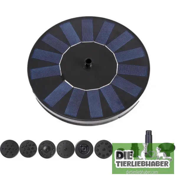 Solar‑Teichbelüftungs‑Fountain - 16cm Polycrystalline Blue - Teichzubehör