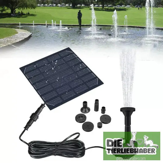 Solar-Wasserbrunnen für Teich & Garten - Black - Teichzubehör