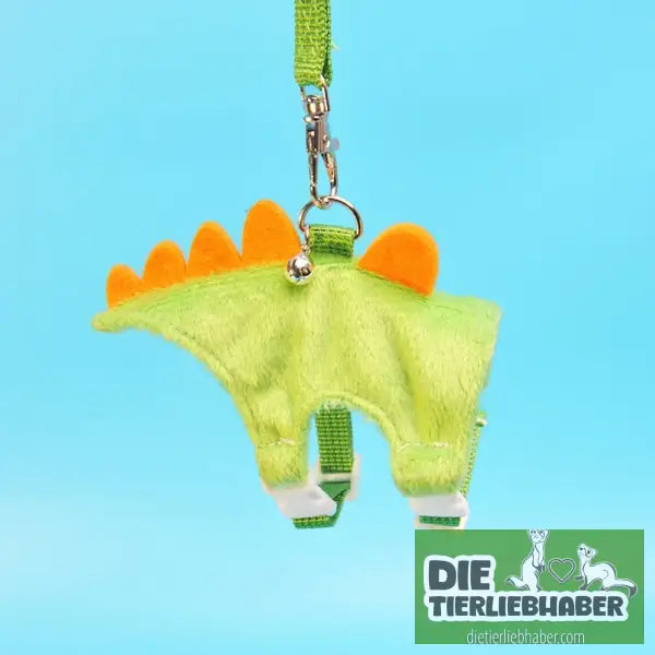 Süßes Frettchen-Geschirr mit Leine – Dino-Look bequem & verstellbar - Haustierbedarf