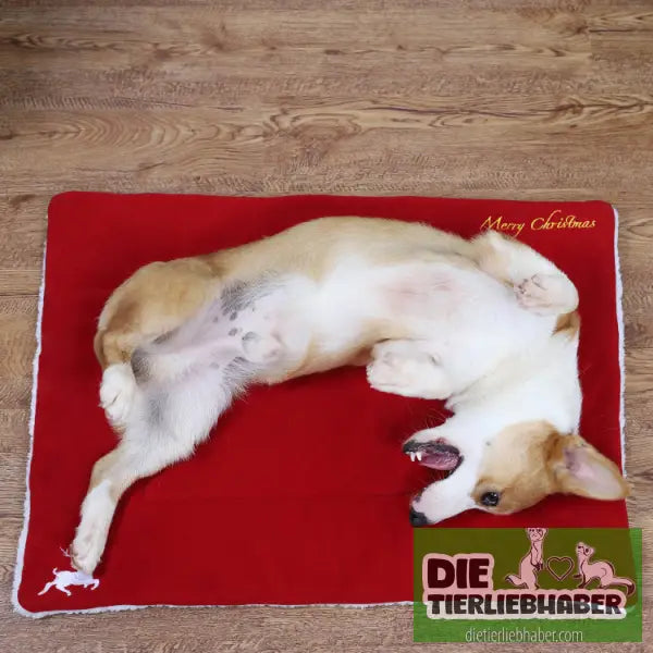 Superweiche Haustiermatte im Weinachtlichen Design - Flauschiger Liegeplatz für Hund Katzen F