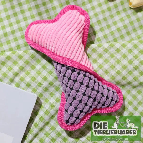 Teddy-Spielzeug bissfest Spielzeug zur Linderung von Langeweile - Pink - Kauspielzeug für Hunde