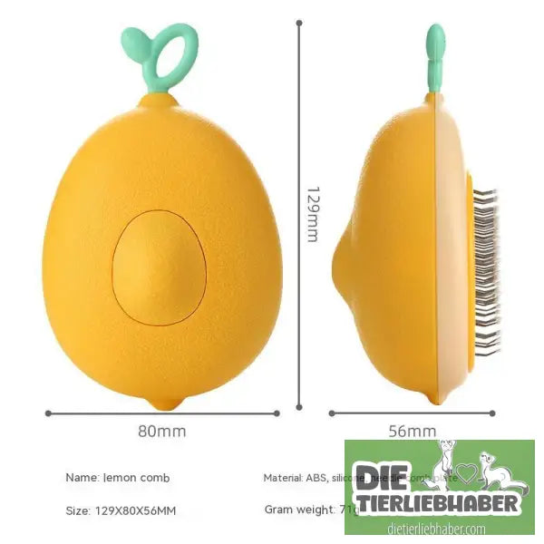 Tierbürste - 13X8X5cm / Lemon Yellow - Haustierbedarf